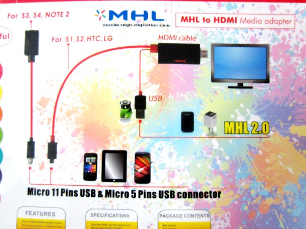 Cáp HDMI Samsung Galaxy S4 - I9500