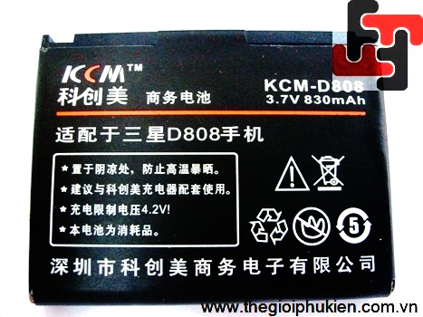 Pin DLC Samsung KCM D808